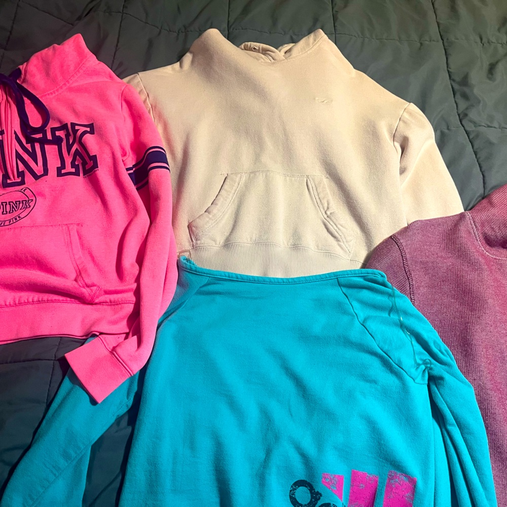 Woman’s Name-Brand Hoodie Lot-Banana Republic, Aadias, PINK, Hollister